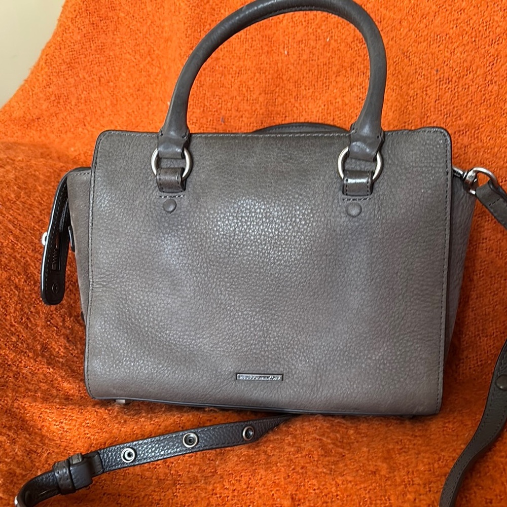 Gray Leather Handbag - Picture 2 of 2